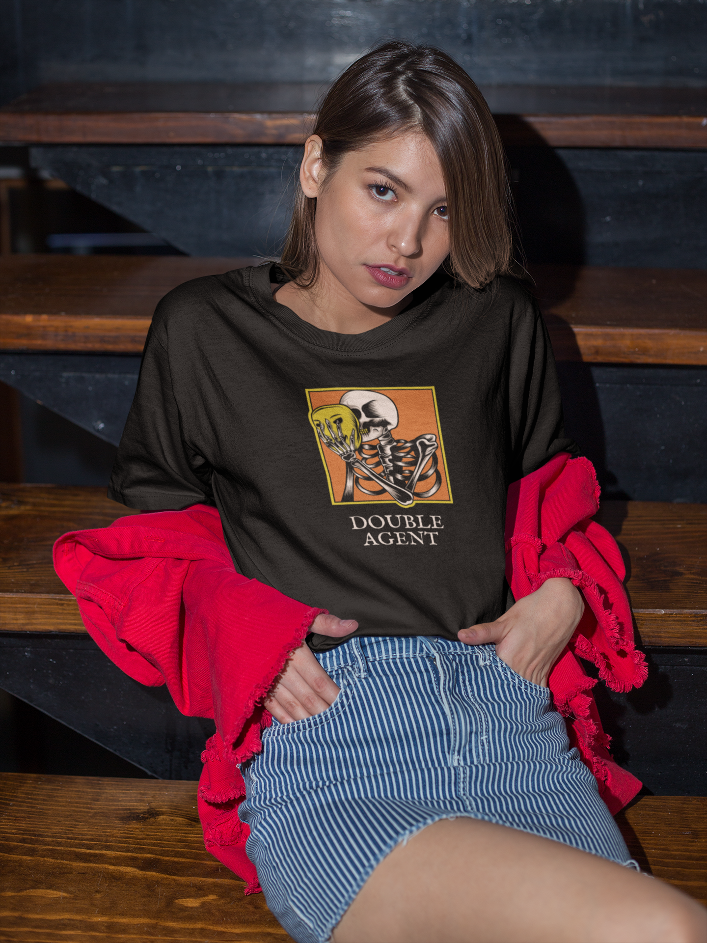 Double Agent Skeleton Tee